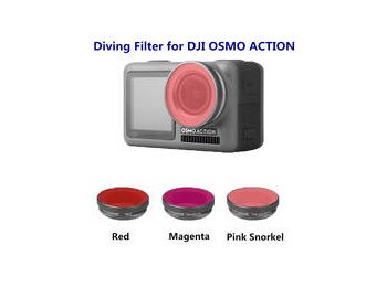 DJI Osmo Action Diving szűrő készlet (pink snorkel, red, 