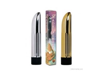 Klasszikus vibrátor 13 cm, arany és ezüst Lady Finger vibri