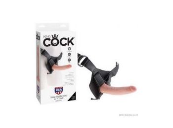 Felcsatolható pénisz King Cock strap-on Harness 18 cm