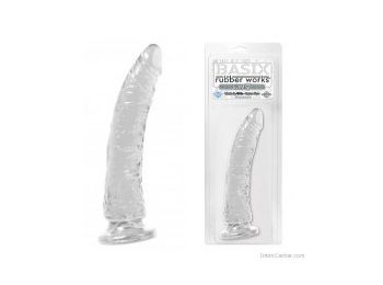 Dildó, átlátszó realisztikus tapadókorongos műpénisz 