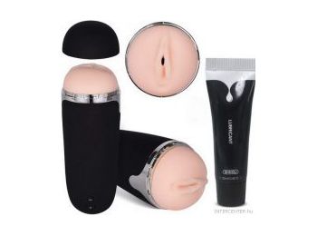 Maszturbátor, vibrátoros Delightoys vagina férfiaknak