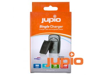 Akkumulátor-töltő, cserélhető akku-foglalatokhoz (Jupio