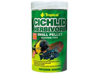 Tropical Cichlid Herbivore Small Pellet 250 ml, dobozos