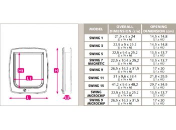 Ferplast Swing 3 Basic Brown Macskaajtó