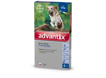 Bayer Advantix Spot On rácsepegtető oldat 25-40 kg/4 pipet