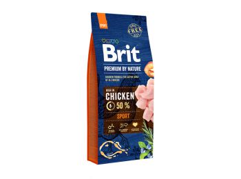 Brit Premium By Nature Sport kutyatáp 15 kg
