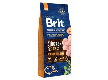 Brit Premium By Nature Senior S-M kutyatáp 15 kg