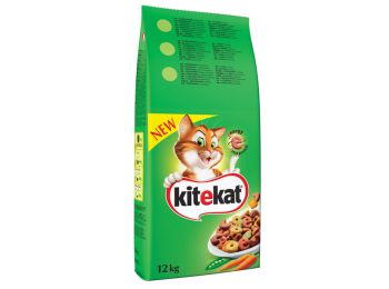 Kitekat Marha + Zöldség ízesítéssel macskatáp  - 12 kg