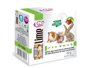 Lolo Lime - Apple mineral block for rodents 40 g