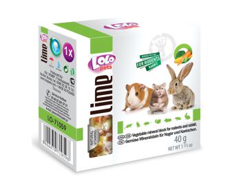 Lolo Lime - Vegetable mineral block for rodents 40 g
