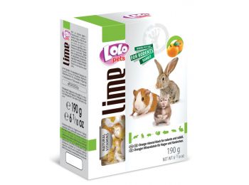 Lolo Lime - Orange mineral block for rodents XL 190 g