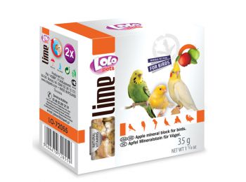 Lolo Lime - Apple mineral blockfor birds 35 g
