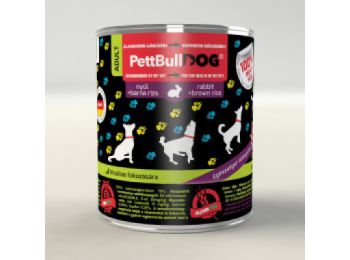PettBullDog Adult nyúl barna rizzsel 800 g