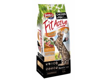 Panzi FitActive Cat Kitten Csirke,Hal&Vörös áfonya Macska