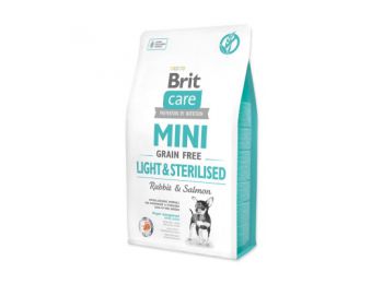 Brit CARE Mini Light&Sterilised ( Nyúl és Lazac ) kutyatáp 2 kg