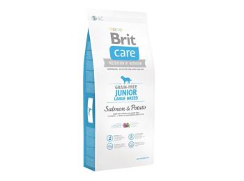 Brit CARE Junior Large Salmon(Lazac&Burgonya) kutyatáp 12 k