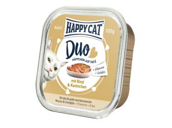 Happy Cat Duo pástétomos falatok marha-nyúl macskatáp 10