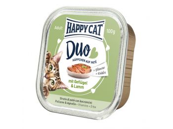 Happy Cat Duo pástétomos falatok szárnyas-bárány macskatáp 100 g