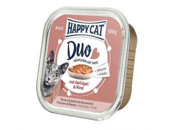 Happy Cat Duo pástétomos falatok szárnyas-marha macskatá