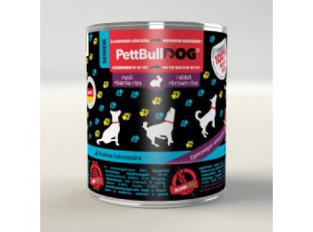 PettBullDog Senior nyúl barna rizzsel 800 g
