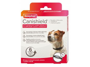 Beaphar Canishield külső élősködők elleni nyakörv közepes és kistestű kutyáknak 48 cm