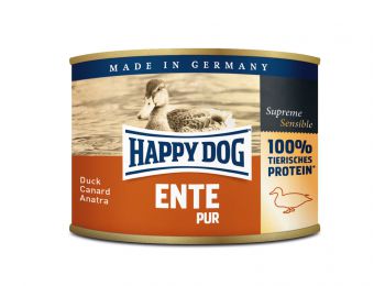 Happy Dog Kacsa hús konzerv kutyák számára 200 g