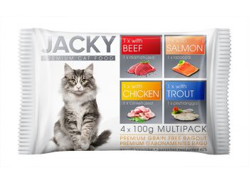 Jacky Prémium Gabonamentes Ragu Alutasak Macskáknak 4X100g