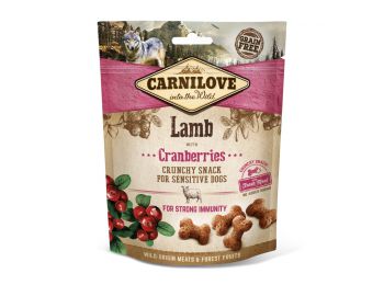 CarniLove Dog Crunchy Snack bárányhús vörösáfonyával 