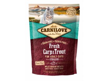 CarniLove Fresh Adult Cat ponty&pisztráng sterilised macskatáp 400 g