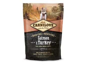 CarniLove Puppy Large Lazac-Pulyka kutyatáp 1,5 kg