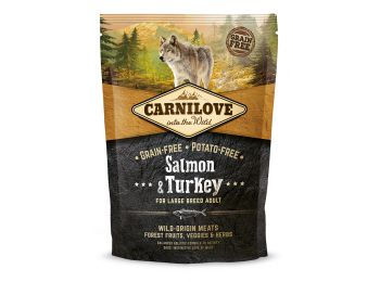CarniLove Adult Large Lazac-Pulyka kutyatáp 1,5 kg