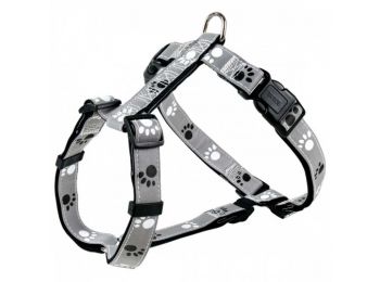 Trixie Hám Reflect Fényvisszaverő Tappancsos Szürke/Feke