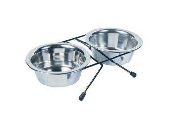 Trixie Tál Szett Fém Állványon 2x0.45l/12cm