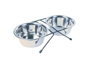 Trixie Tál Szett Fém Állványon 2x0.75l/15cm