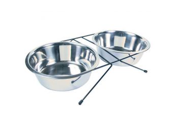 Trixie Tál Szett Fém Állványon 2x2.8l/24cm