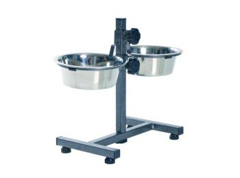 Trixie Tál Fém Állványon Kutyának 2x0.75l/15cm