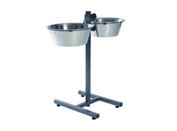 Trixie Tál Fém Állványon Kutyának 2x4.5l/28cm