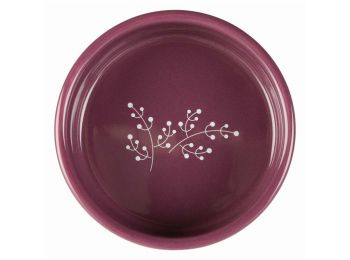 Trixie Tál kerámia 0,3l/12cm fehér/bordó