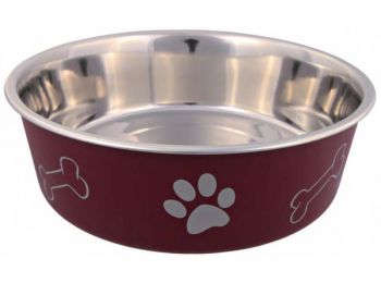 Trixie Tál Fém Műanyaggal Bevont Tappancs Mintás 0,4l/14