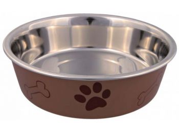 Trixie Tál Fém Műanyaggal Bevont Tappancs Mintás 1,4l/21