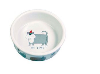 Trixie Tál Kerámia Macskamintás 0,2l/11cm Fehér