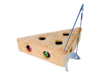 Trixie Játék Macskának Plüss Sajt 3 Labdával 36x8x26cm