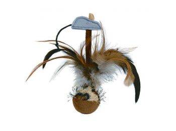 Trixie Játék Macskának Labda Tollal 15cm