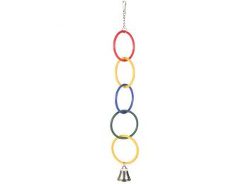Trixie Játék Madárnak Karikák Lánccal+Csengővel 25cm