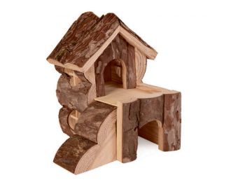 Trixie Ház Fából Kétszintes Feljáróval Rágcsálóknak