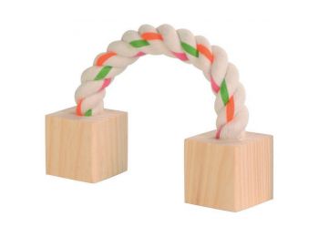 Trixie Játék Rágcsálónak Rágókötél 2 Fával 20cm