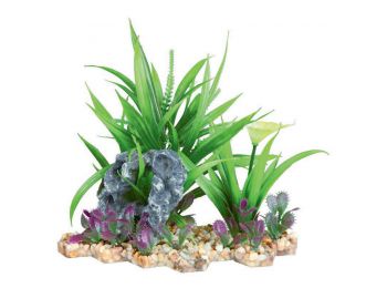 Trixie Akvárium Dekor Műanyag Nővény Kavics Ágyon 18cm