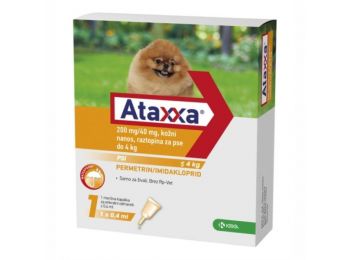 Ataxxa Spot On rácsepegtető oldat 4 kg alatt, 1 pipetta
