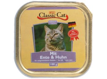 Classic Cat kacsás és csirkés alutálkás macskaeledel 10