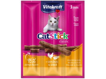 Vitakraft Cat Stick Mini Szárnyas, Máj 3x6 g